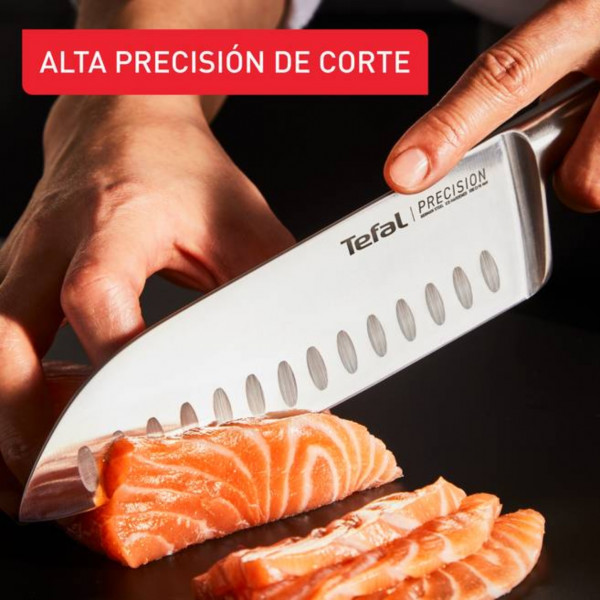 Ніж санток TEFAL Precision 16,5 см (K2891124) Матеріал клинка нержавіюча сталь