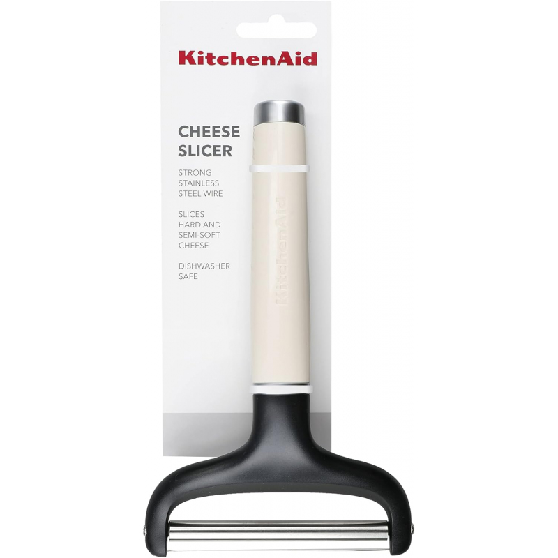 Скребок для сыра KITCHENAID Coreline 20.3 см Almond Cream (KAG133OHACE) Размеры 203 x 121 x 38