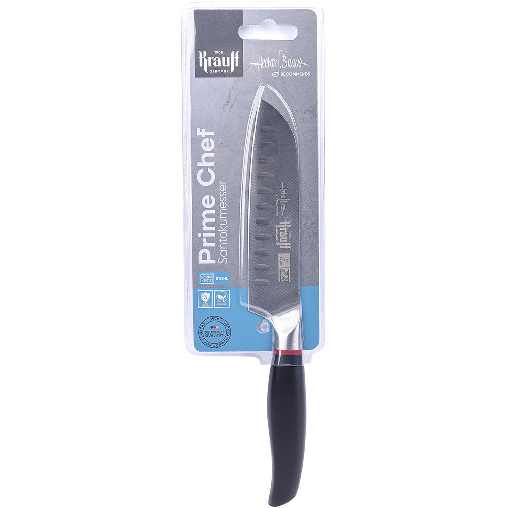 Нож KRAUFF Smart Сhef сантоку 12.6 см (29-305-045) Кромка волнистая (фестончатая)