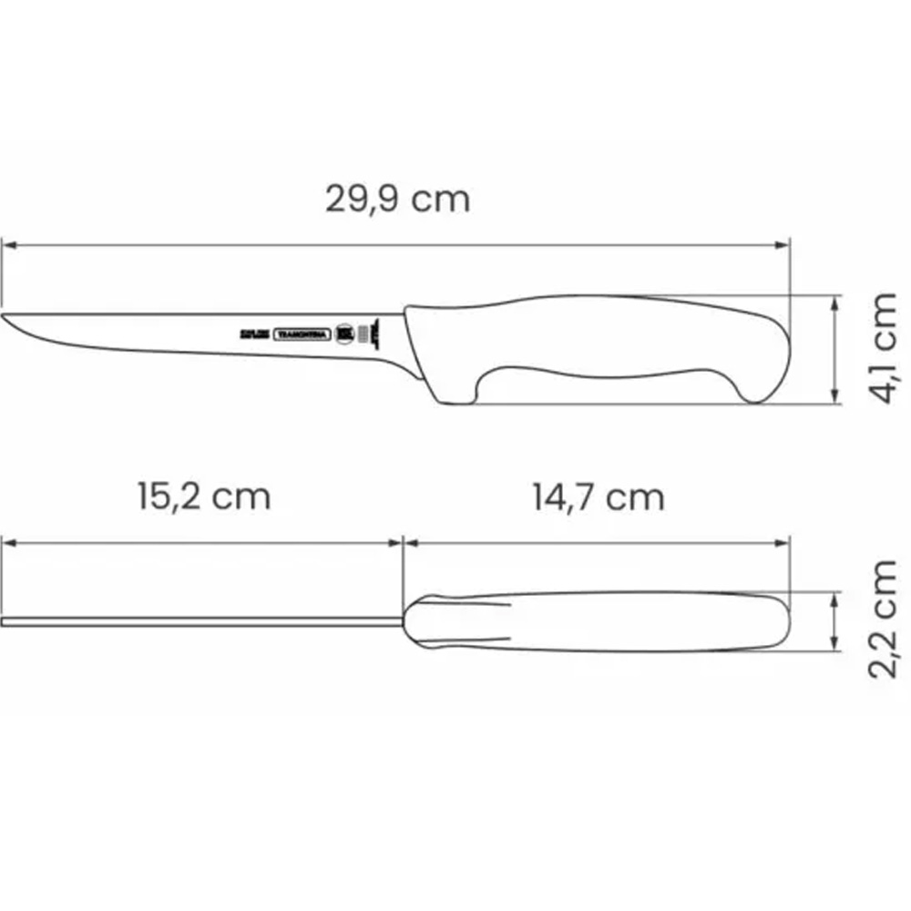 Нож для мяса TRAMONTINA PROFISSIONAL MASTER 160 мм Yellow (24635/056) Основные ножи для мяса