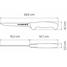 Нож для мяса TRAMONTINA PROFISSIONAL MASTER 160 мм Yellow (24635/056)