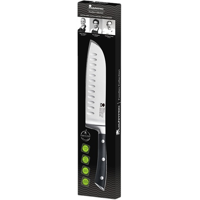 Нож сантоку MASTERPRO Foodies 17,5 см (BGMP-4311) Материал клинка нержавеющая сталь