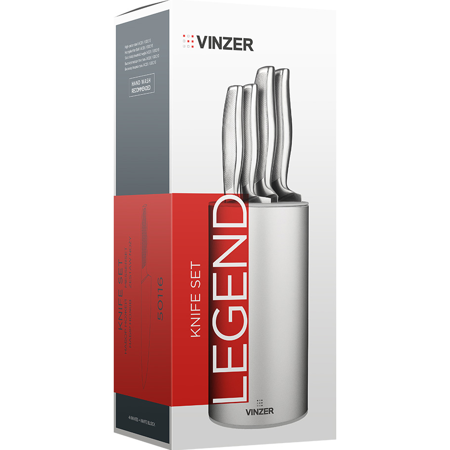 Изображение Набор ножей VINZER Legend 5 пр. (50116)
