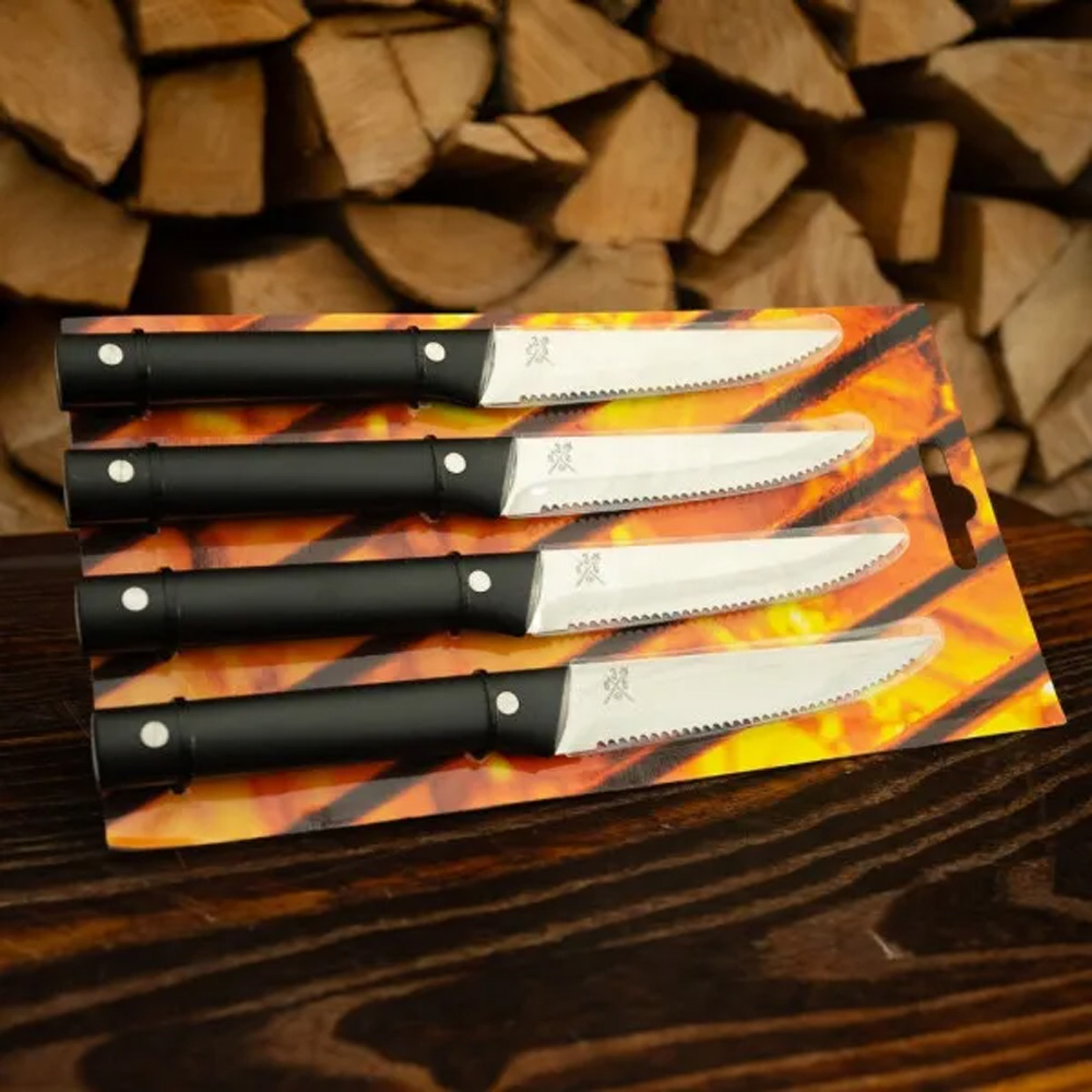 Набор ножей GEFU BBQ 4шт Black (89155) Ножи специальные для стейков
