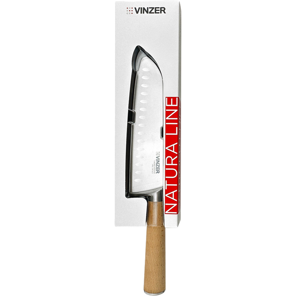 Ніж VINZER Natura Line Сантоку 17 см (50613) Матеріал клинка вуглецева сталь