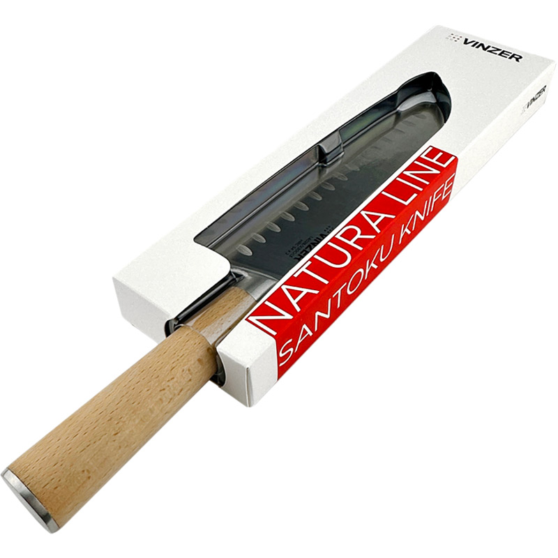Ніж VINZER Natura Line Сантоку 17 см (50613) Японські ножі сантоку (кухарський)