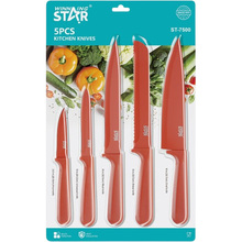 Набір ножів WINNINGSTAR ST-7804 5шт Red (WNNGS-ST-7804-RD)