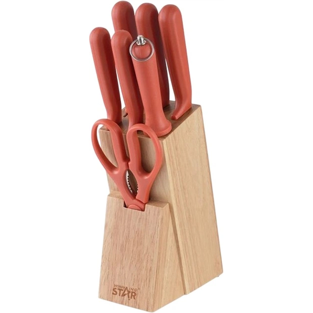 Набір ножів WINNINGSTAR ST-7802 7 пр Red (WNNGS-ST-7802-RD)