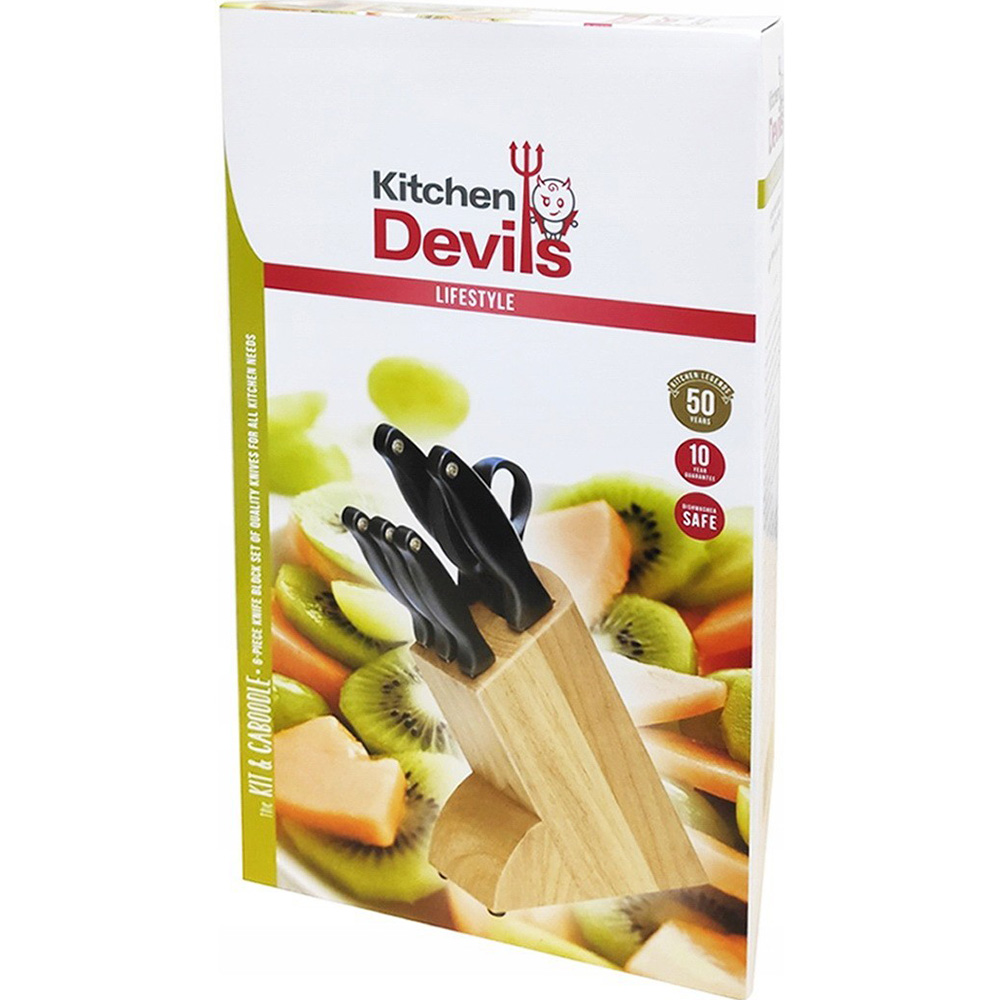 Набір ножів FISKARS Kitchen Devil 6 пр (1000773) Основні ножі універсальний