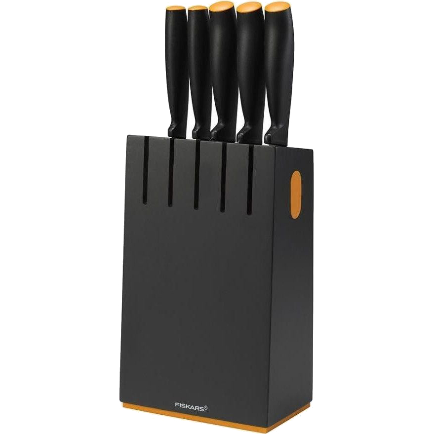 

Набор ножей с подставкой FISKARS Form (1014190), Набір ножів Form з чорною підставкою, 5 шт