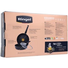 Сотейник с крышкой RINGEL Koriander 24 см Black (RG-1107-24)