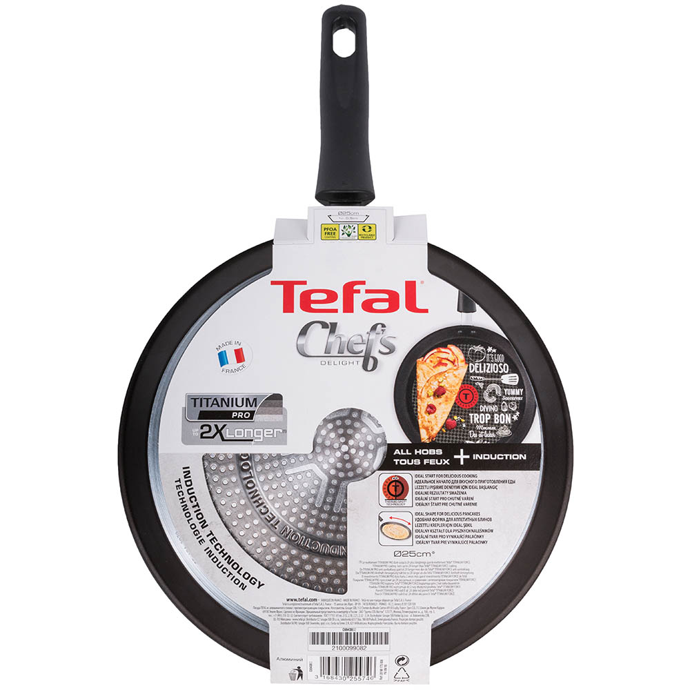 Сковорода для блинов TEFAL 25 см (C6943802) Особенности индикатор нагрева