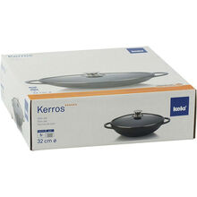 Сковорода Вок с крышкой KELA Kerros 32 см Black (15157)