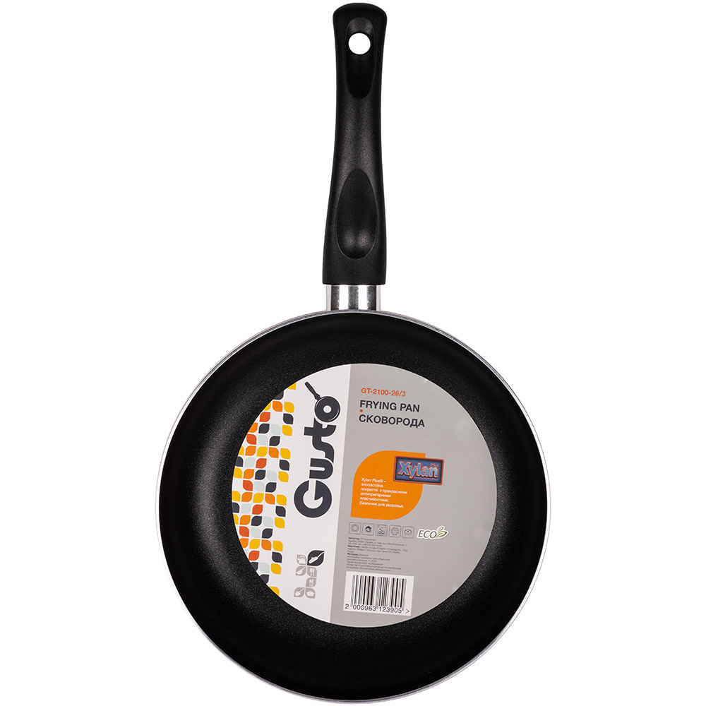 Сковорода GUSTO GT-2100-26/3 26 см (80443) Крышка без крышки