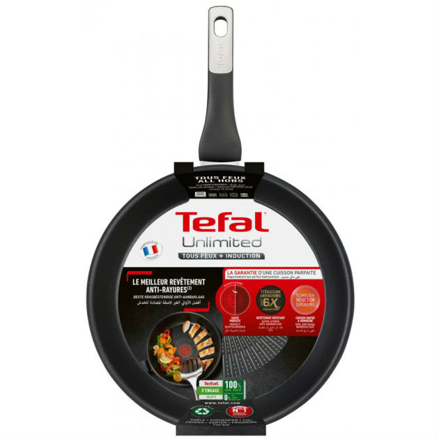 Зовнішній вигляд Сковорода TEFAL Unlimited 28 см Black (G2550672)