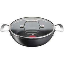 Сотейник із кришкою TEFAL Unlimited 26 см Black (G2557172)