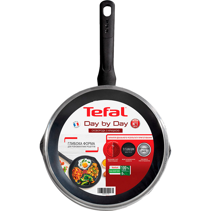 Сковорода TEFAL Day by Day 26 см (B558SET) Особливості індикатор нагріву