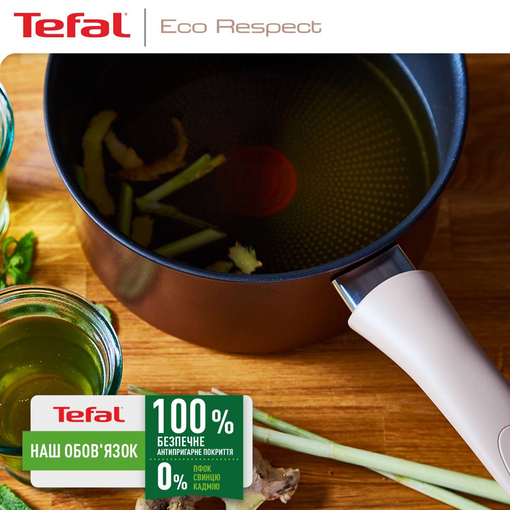 Замовити Сотейник із кришкою TEFAL Ingenio Eco Respect 24 см Bronze (G2543202)