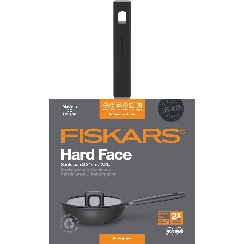 Зовнішній вигляд Сотейник FISKARS Hard Face 24 см (1052230)