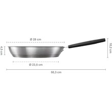 Сковорода FISKARS Hard Face Steel 28 см (1052247)