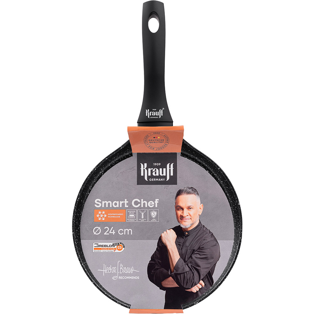 Сковорода для млинців KRAUFF Smart Chef 24 см Black (25-45-115)
