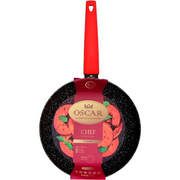 Сковорода Oscar Chef 24 см (OSR-1101-24) Диаметр 24