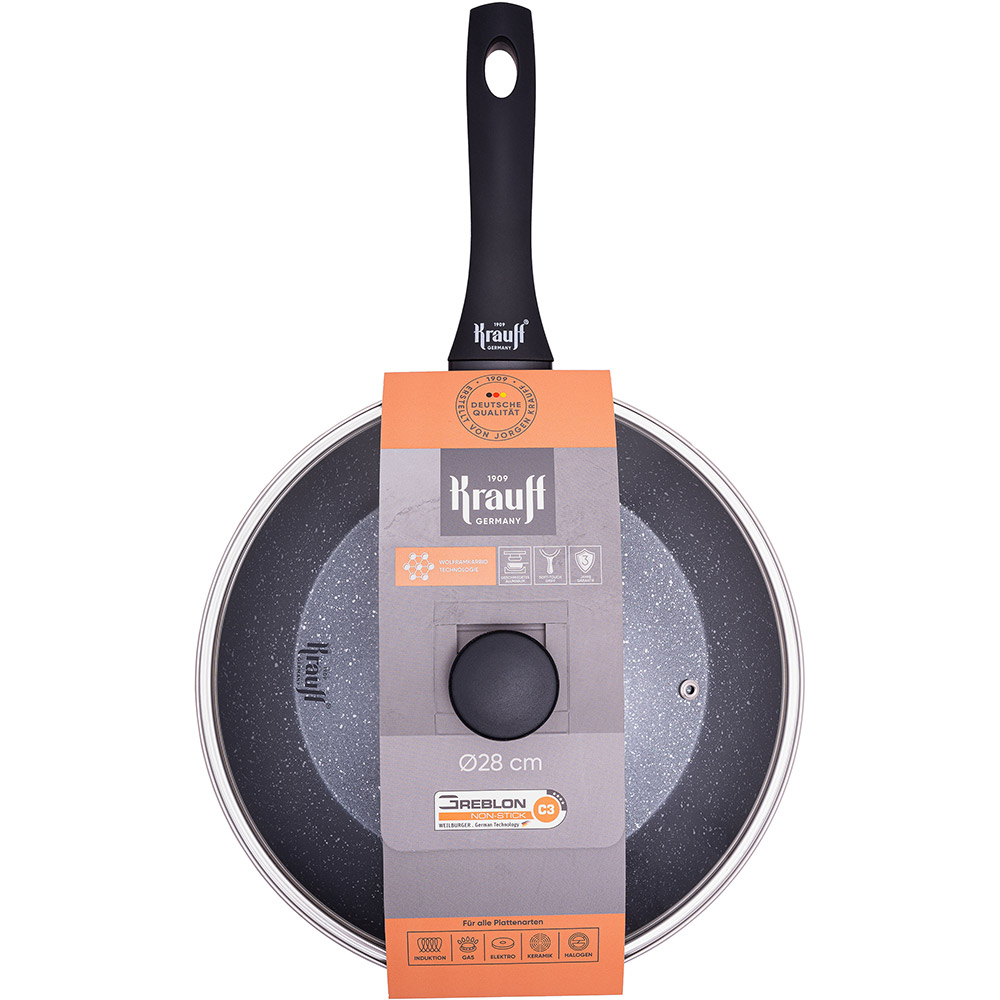 Сковорода з кришкою KRAUFF Smart Chef 28 см Black (25-45-142) Сковорода з кришкою KRAUFF Smart Chef 28 см Black (25-45-142)