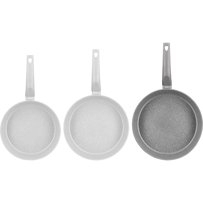 В Украине Сотейник с крышкой ARDESTO Gemini Gourmet Apulia 28 см Grey (AR2428GGL)