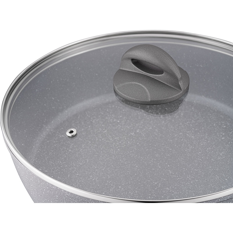 Сотейник с крышкой ARDESTO Gemini Gourmet Apulia 28 см Grey (AR2428GGL) Диаметр 28