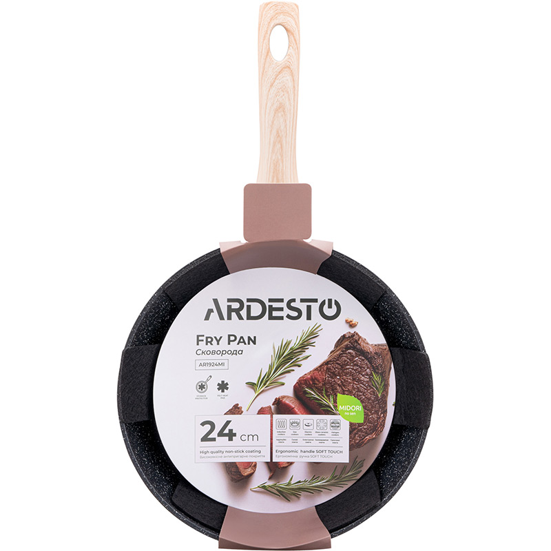 Обзор Сковорода ARDESTO Midori 24 см Black (AR1924MI)