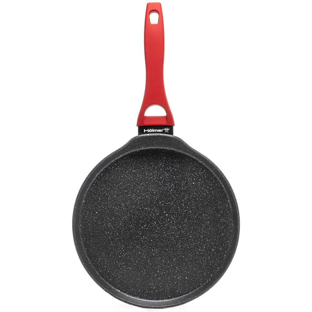 Сковорода для блинов HOLMER Fiesta 26 см Black/Red (PF-22626-SROMB) Диаметр 26