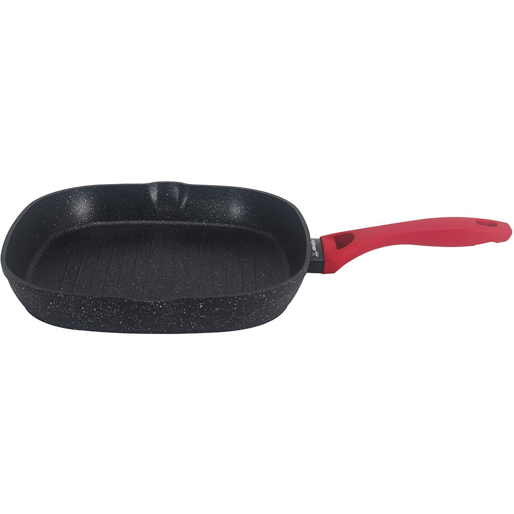 Сковорода-гриль HOLMER Fiesta 28x28 см Black/Red (GF-22628-SROMB) Тип гриль