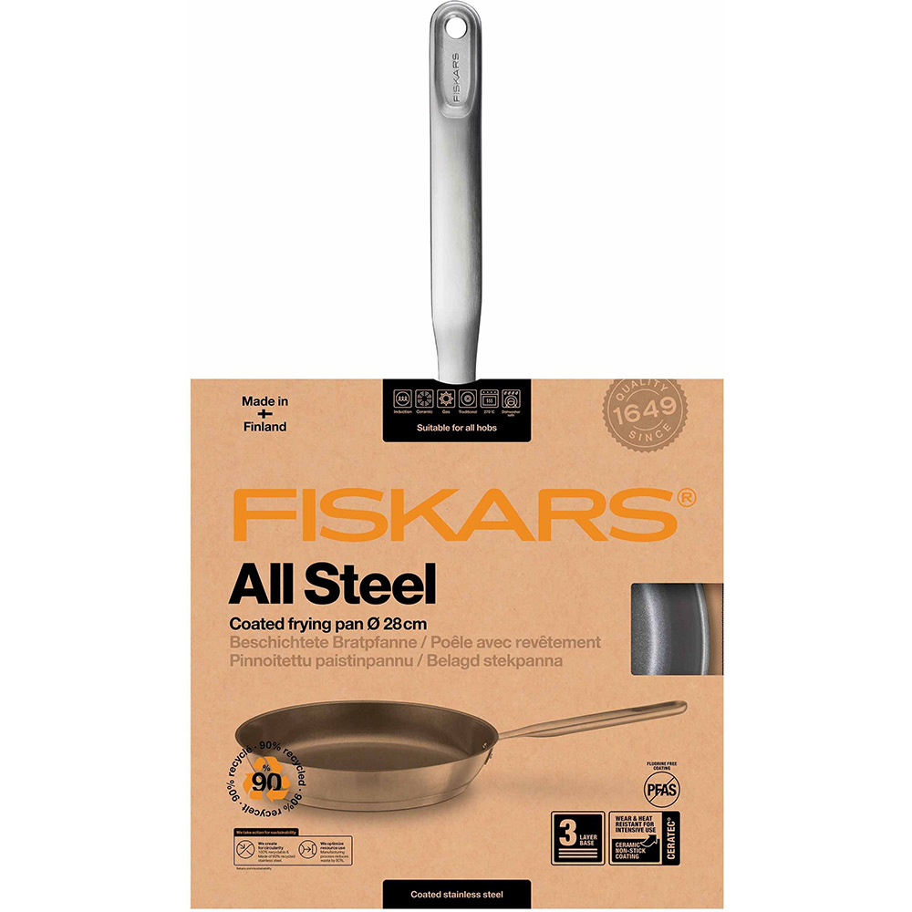 Зовнішній вигляд Сковорода FISKARS All Steel 28 см (1064745)