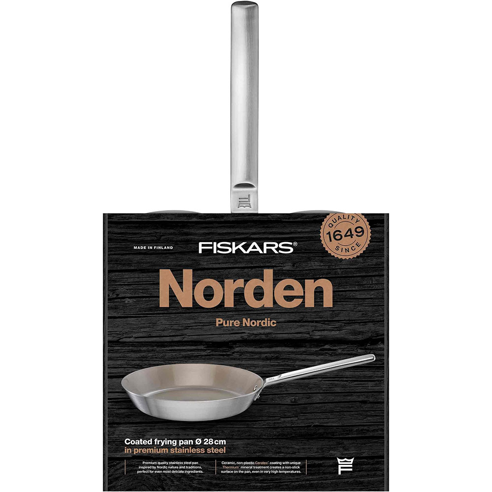 Зовнішній вигляд Сковорода FISKARS Norden 28 см Silver (1067633)