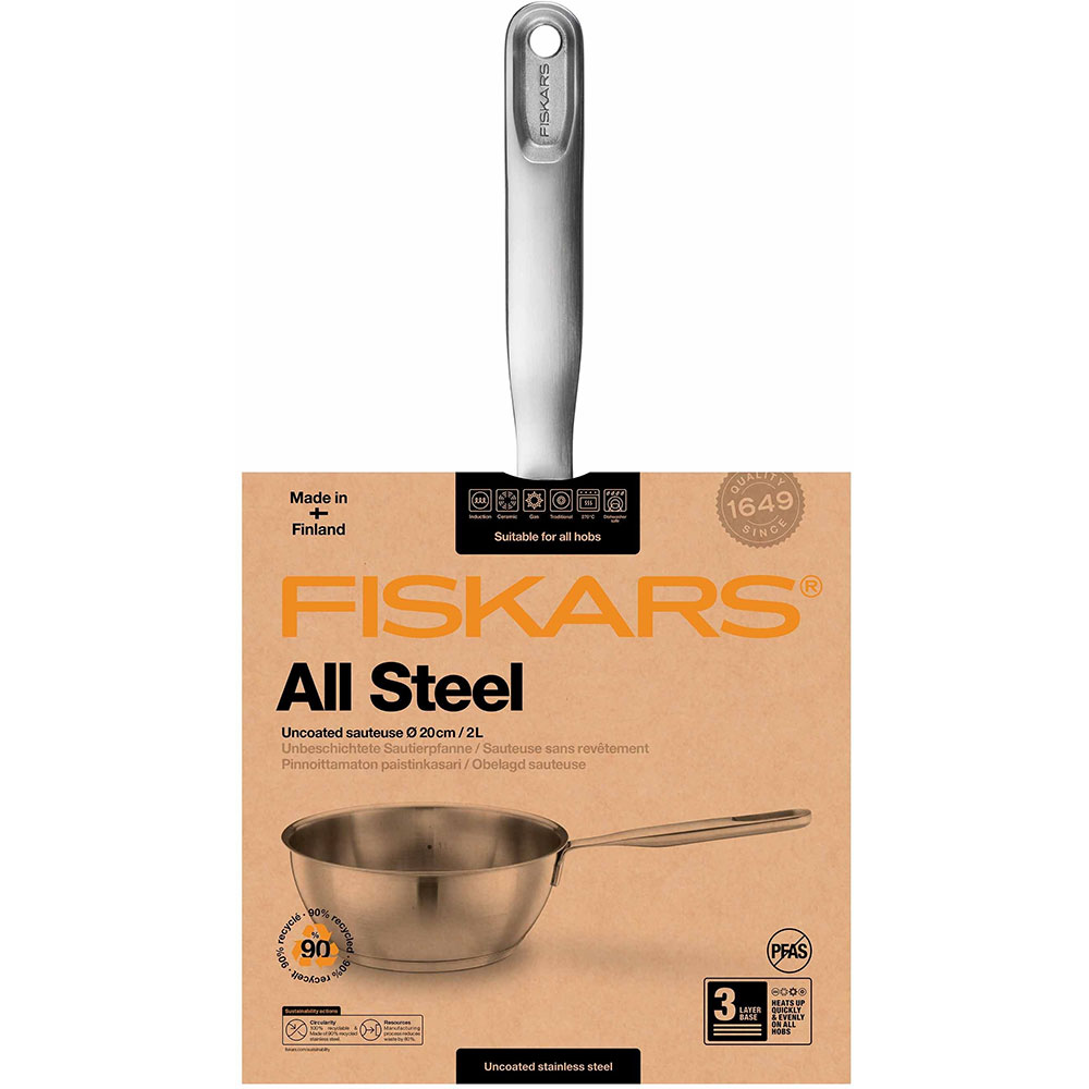 Ковш FISKARS All Steel 2 л (1064748) Материал кастрюли нержавеющая сталь