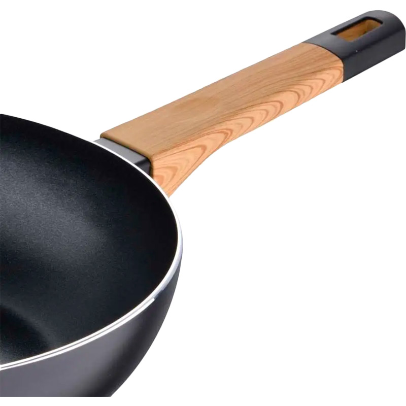 Сковорода Вок BERGNER Earth 28 см Black (BG-34627-BK) Особливості глибока