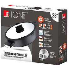 Сотейник із кришкою BERGNER Ion Plus 28 см Black (BG-35913-BK)