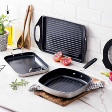 Сковорода-гриль BERGNER Smart 28х28 см Metallic (BGEU-3771)