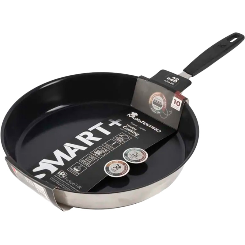 Сковорода MASTERPRO Smart 28 см Silver (BGEU-4319) Крышка без крышки