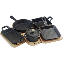 Сковорода порционная MASTERPRO Foodies Cook & share 12.6x18.5 см с подставкой Black (BGMP-3805-4)