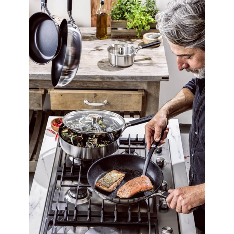 Сотейник із кришкою KITCHENAID Classic Stainless Steel 26 см (CC004001-001) Діаметр 26
