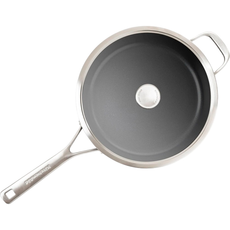 Сотейник с крышкой KITCHENAID Forged Hardened Aluminium 28 см Black (CC005697-001) Тип сотейник
