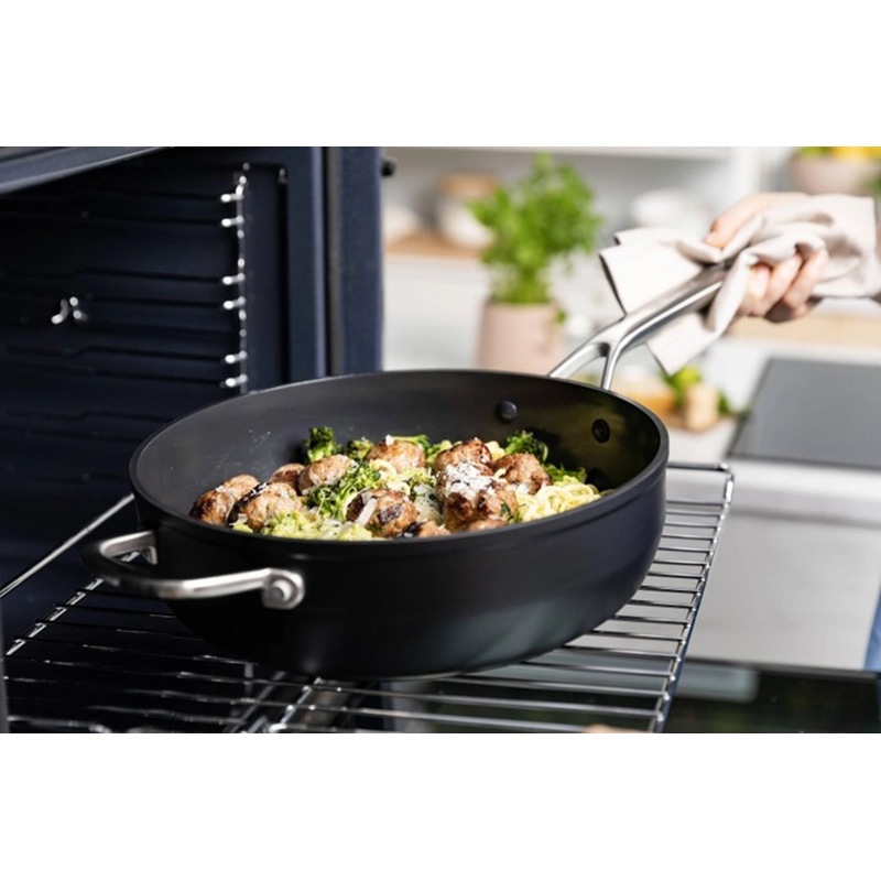 Покупка Сотейник с крышкой KITCHENAID Forged Hardened Aluminium 28 см Black (CC005697-001)