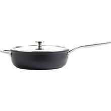 Сотейник с крышкой KITCHENAID Forged Hardened Aluminium 28 см Black (CC005697-001)