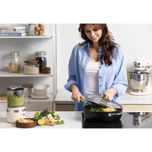 Сотейник с крышкой KITCHENAID Forged Hardened Aluminium 28 см Black (CC005697-001)