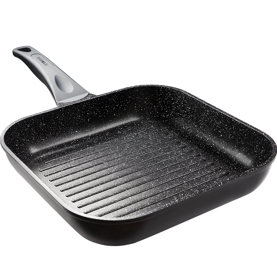 Сковорода-гриль VINZER Nitro Induction Line 28x28 см Black (50454) Тип гриль