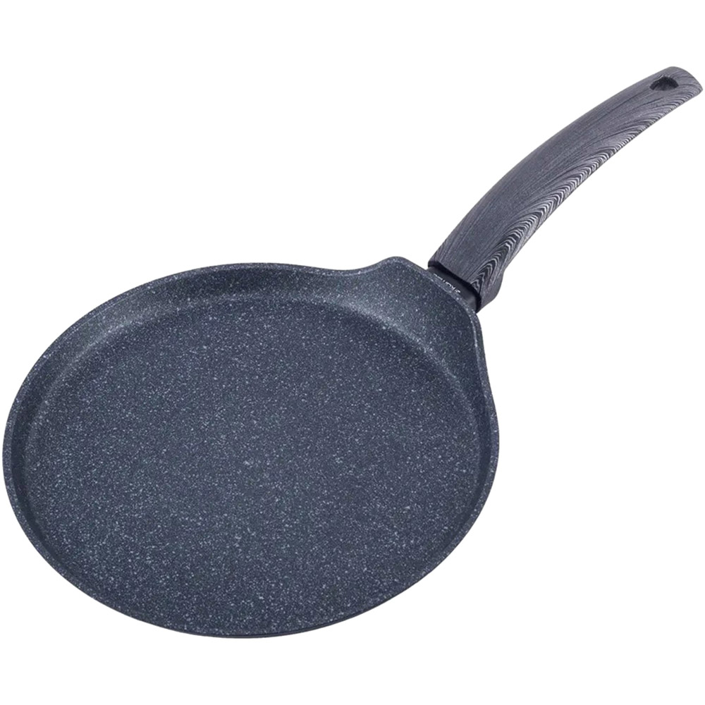 Сковорода для млинців KAMILLE Marble 24 см Black (KM-4126)