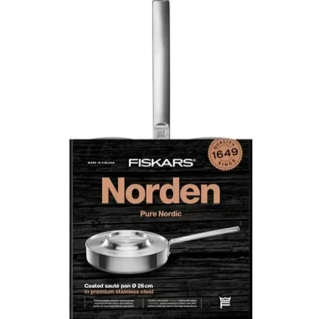 Сотейник с крышкой FISKARS Norden 26 см Stainless Steel (1067634) Тип сотейник