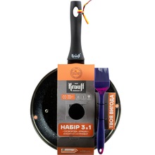 Сковорода з кришкою KRAUFF 26 см Black (25-45-203)