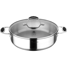 Сотейник із кришкою MASTERPRO Foodies collection 28 см Stainless Steel (BGMP-1594)